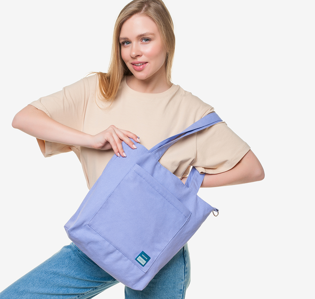 Текстильная сумка (Шоппер) Мармалато, цвет Лавандовый-мультиколор #2
