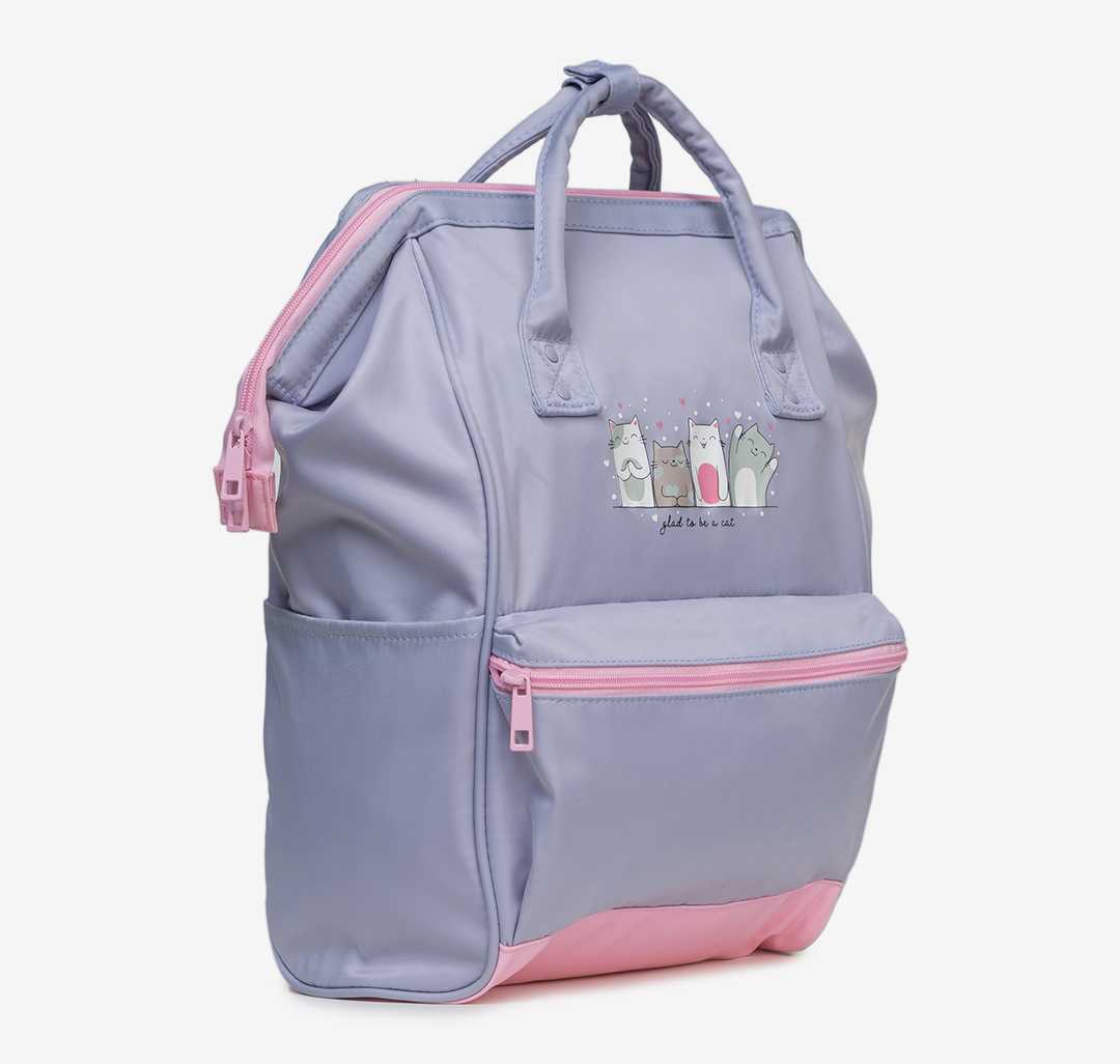 Текстильный женский рюкзак Мармалато, цвет Лавандовый-розовый-мультиколор #3