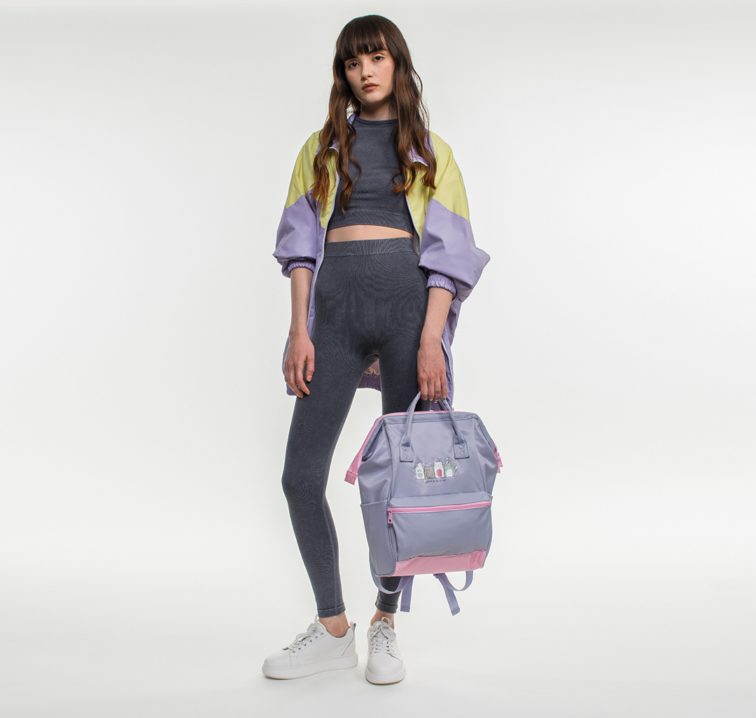 Текстильный женский рюкзак Мармалато, цвет Лавандовый-розовый-мультиколор #2