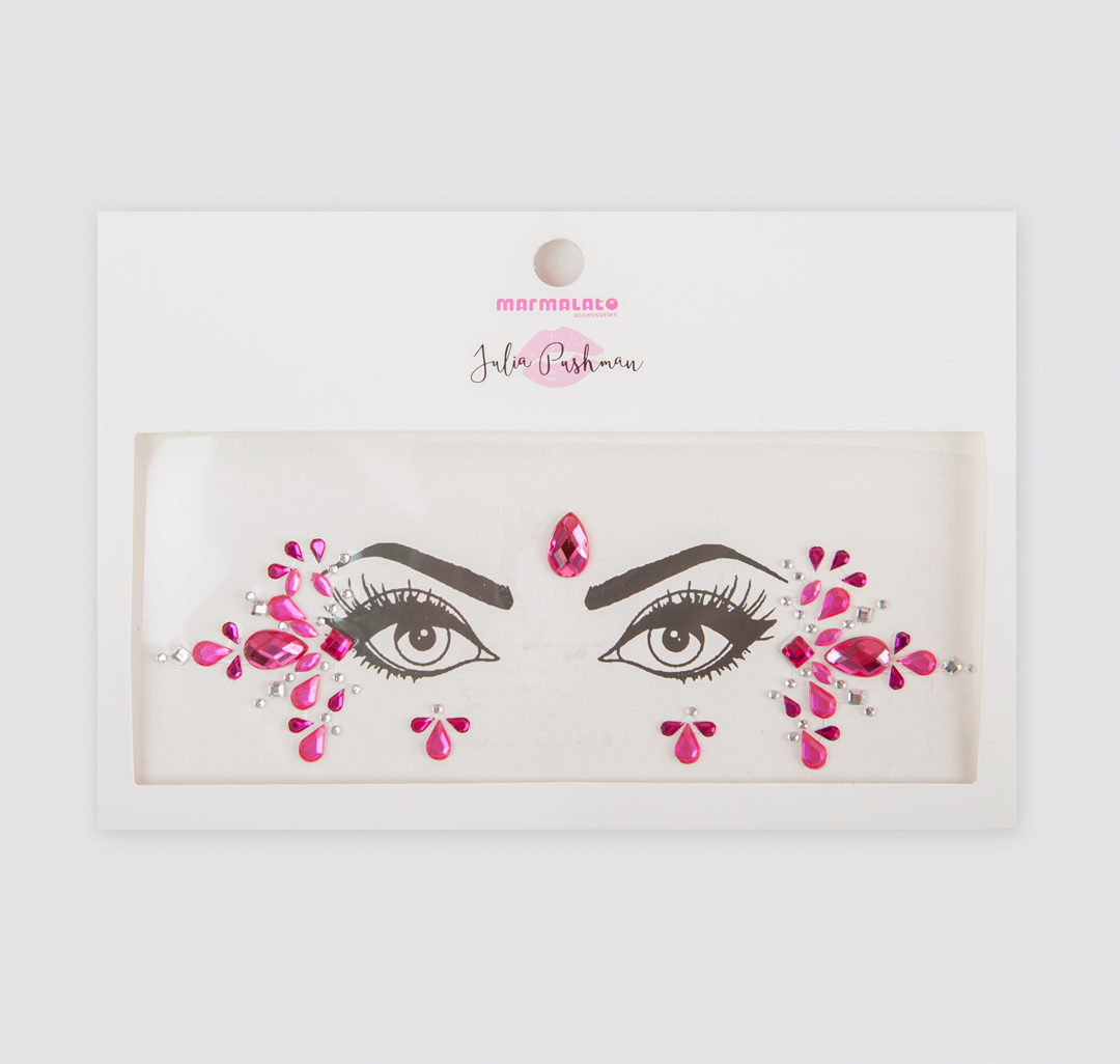 Набор наклеек на лицо Мармалато, цвет Розовый-мультиколор #1