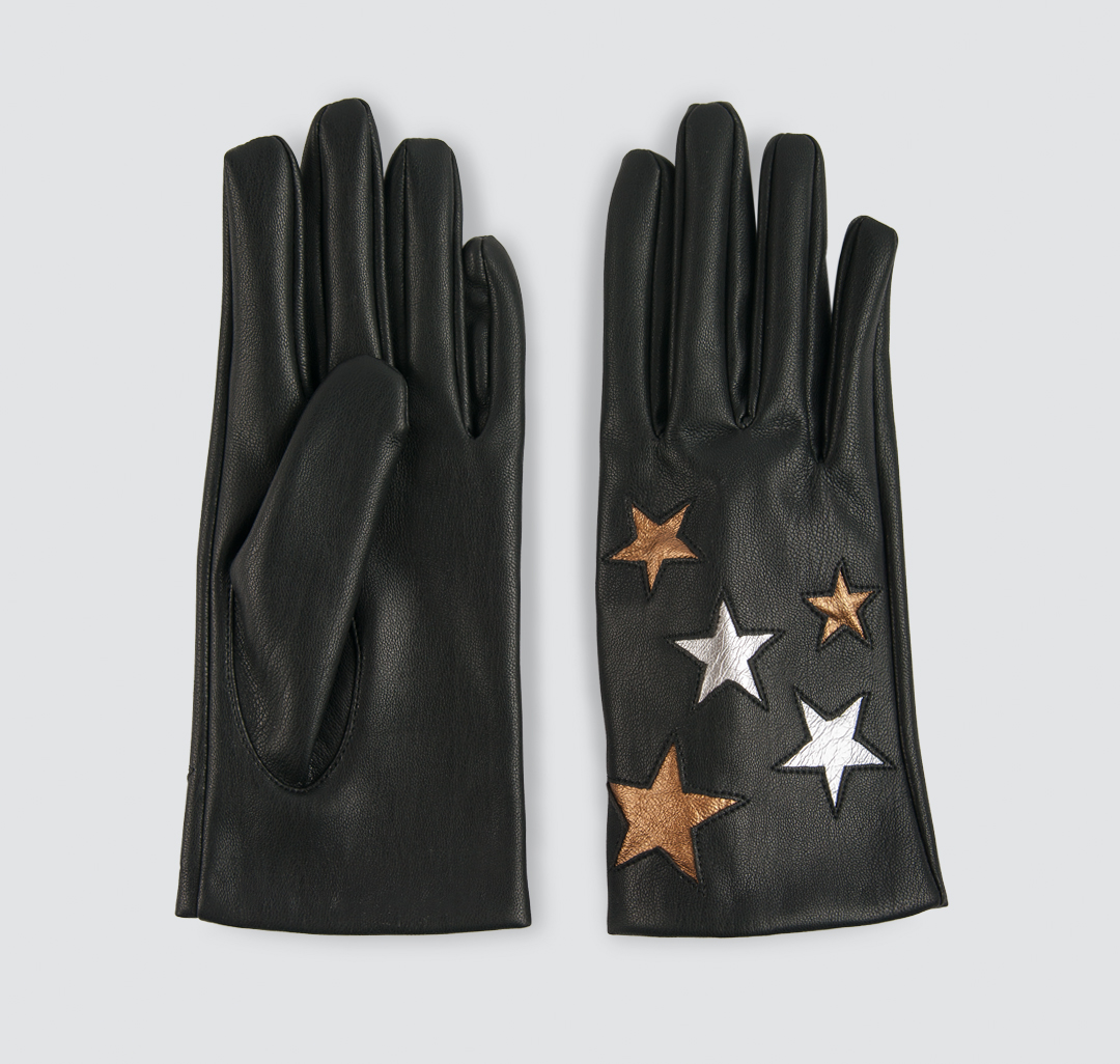 Перчатки Мармалато, цвет Черный-серебро-бронза #1