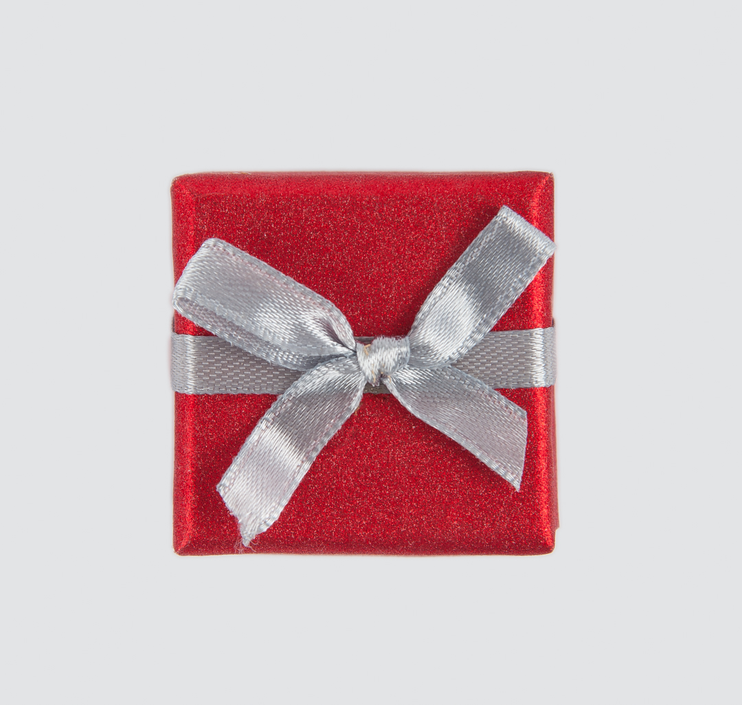 Подарочная коробка Мармалато, цвет Красный-серебро #4