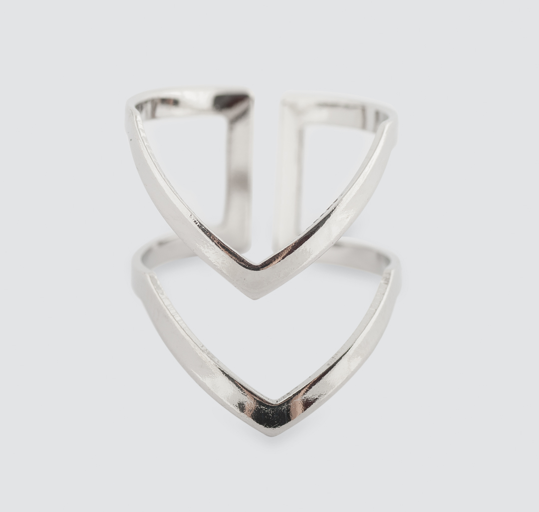 Кольцо Мармалато, цвет Серебро #1