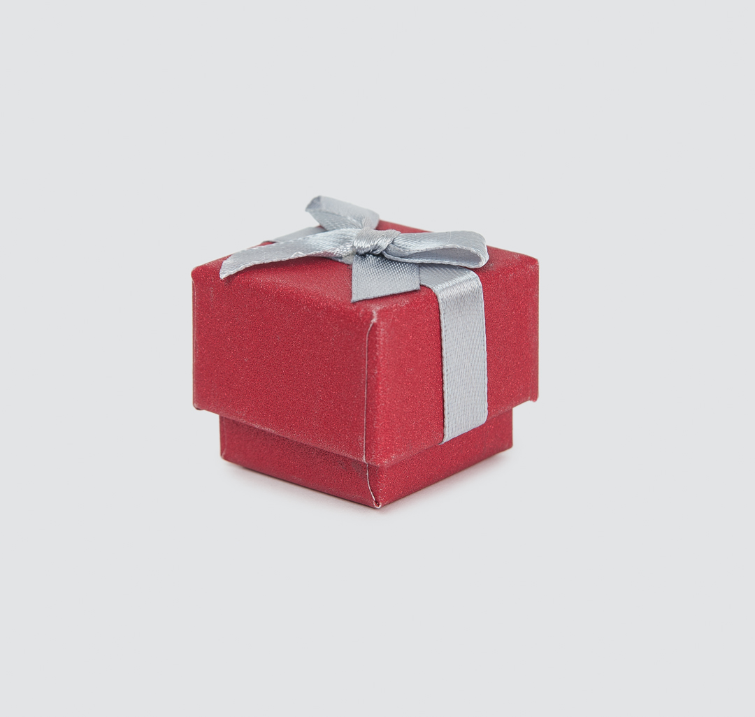 Подарочная коробка Мармалато, цвет Красный-серебро #2