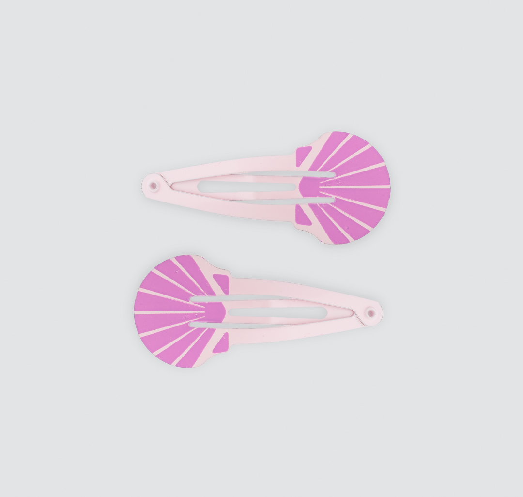 Набор зажимов (2 шт) Мармалато, цвет Розовый-фиолетовый #1