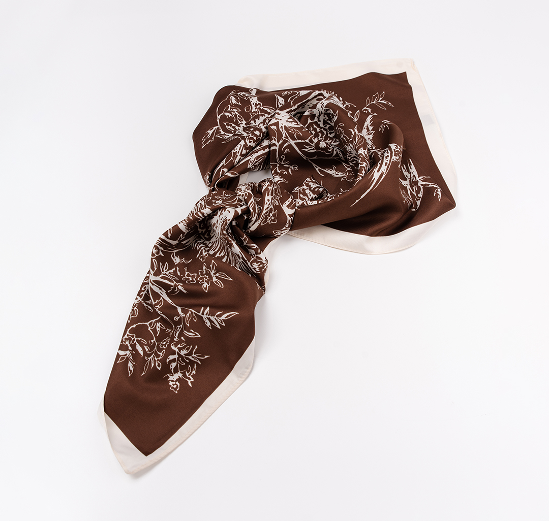 Платок Мармалато, цвет шоколадный-молочный #5