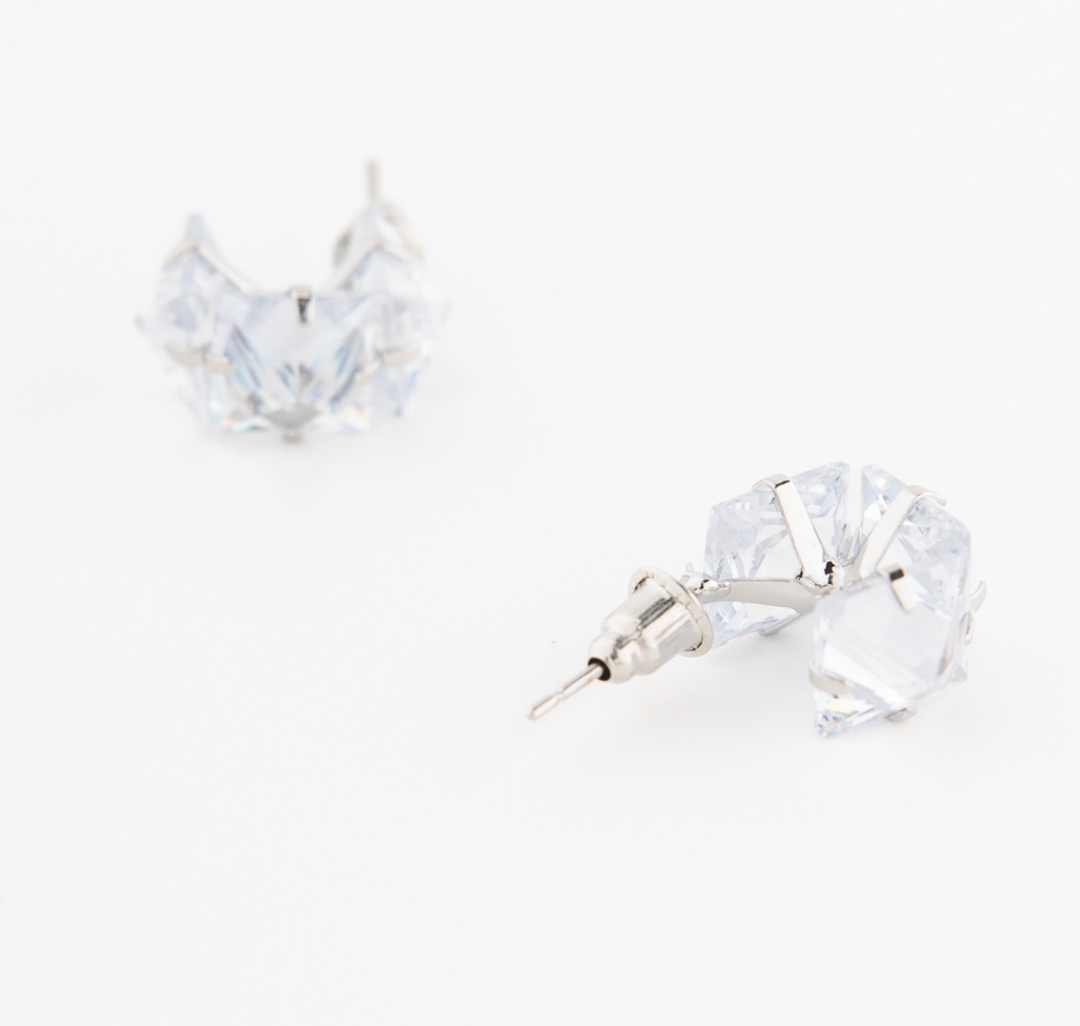 Серьги Мармалато, цвет Серебро-прозрачный #2