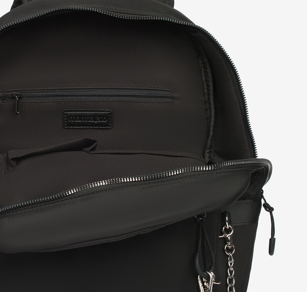 Текстильный женский рюкзак с цепью Мармалато, цвет Черный #3