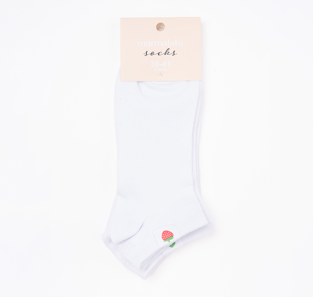 Носки (2 пары) Мармалато, цвет белый-красный-зеленый #5