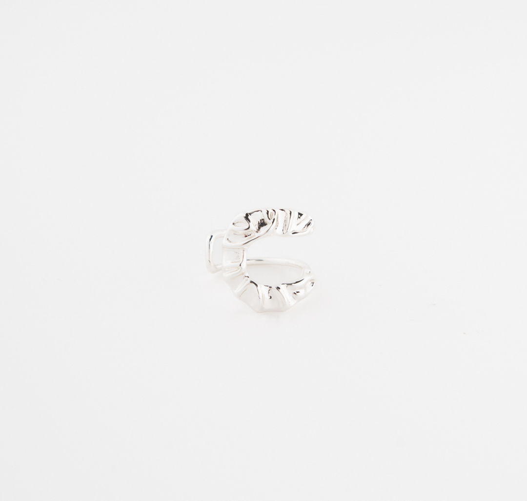 Кольцо Мармалато, цвет Белое серебро #1