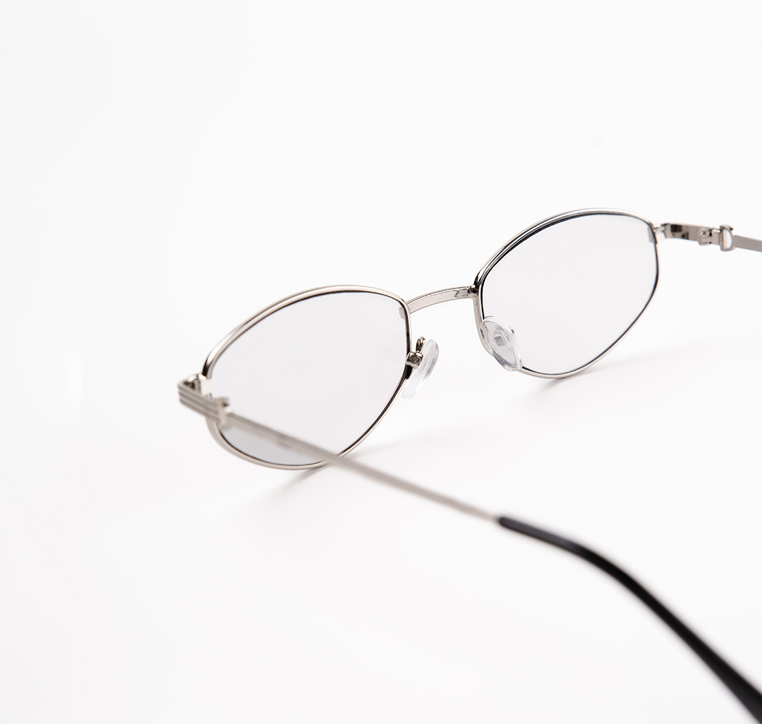 Очки с чехлом Мармалато, цвет Серебро-серый-черный #5