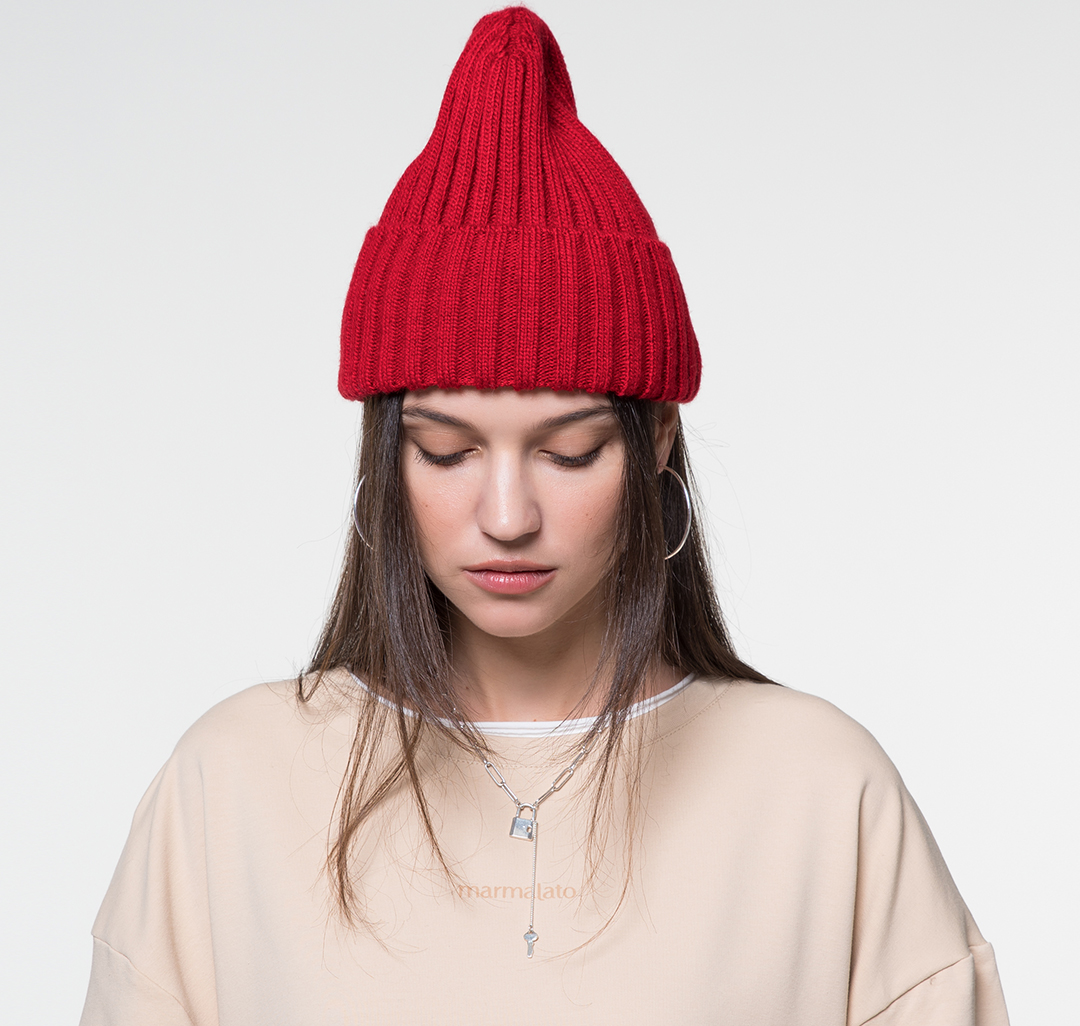 Красная шапка Мармалато, цвет Красный #1