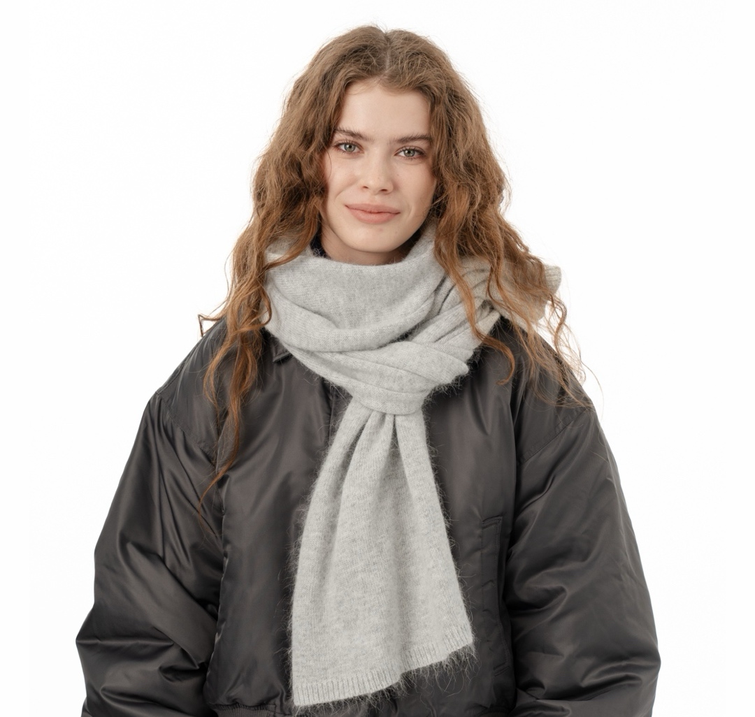 Шарф Мармалато, цвет Светло-серый #1