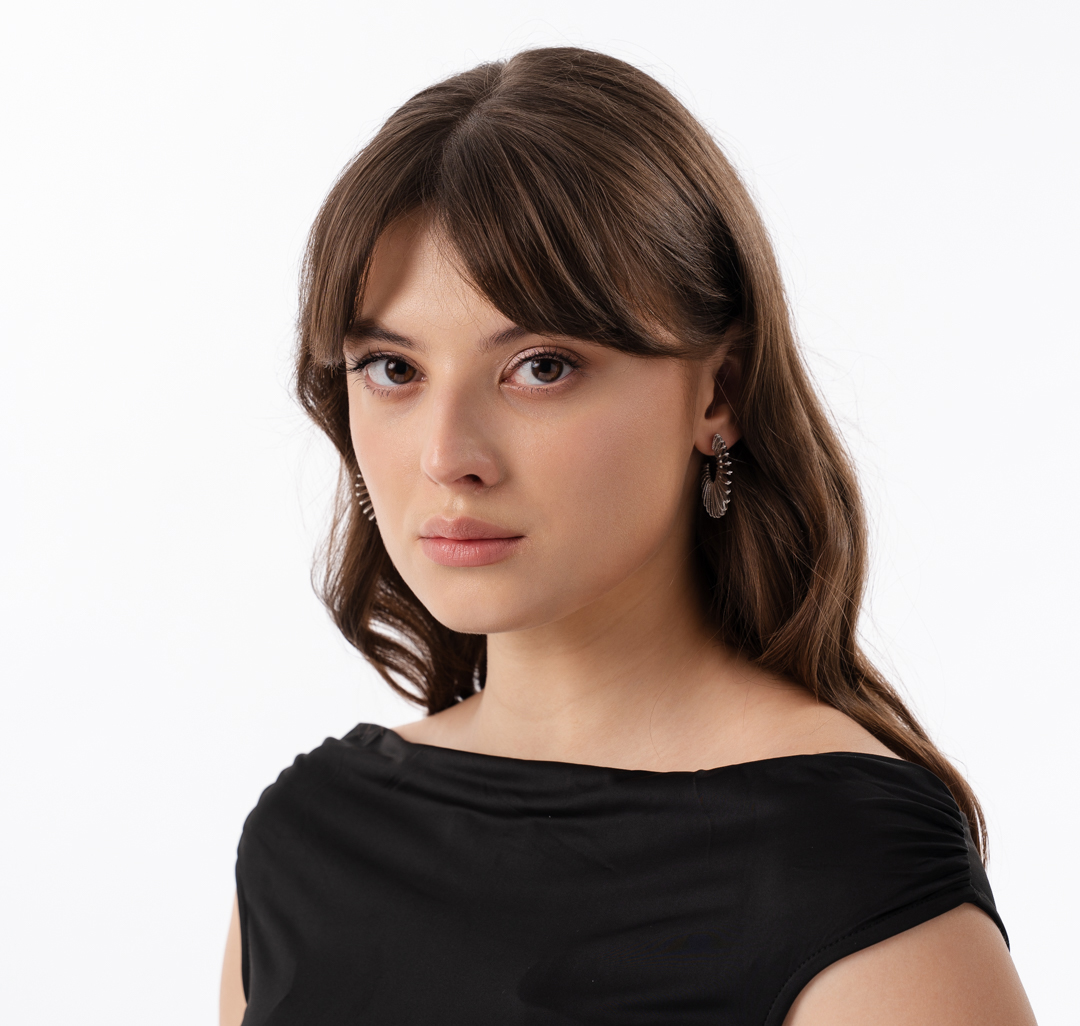 Серьги Мармалато, цвет Белое серебро #3