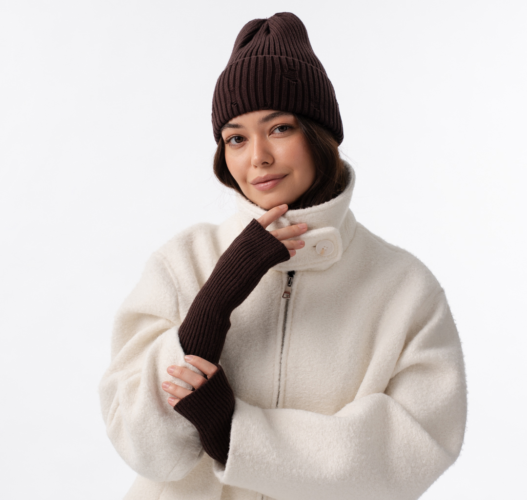 Митенки Мармалато, цвет шоколадный #4