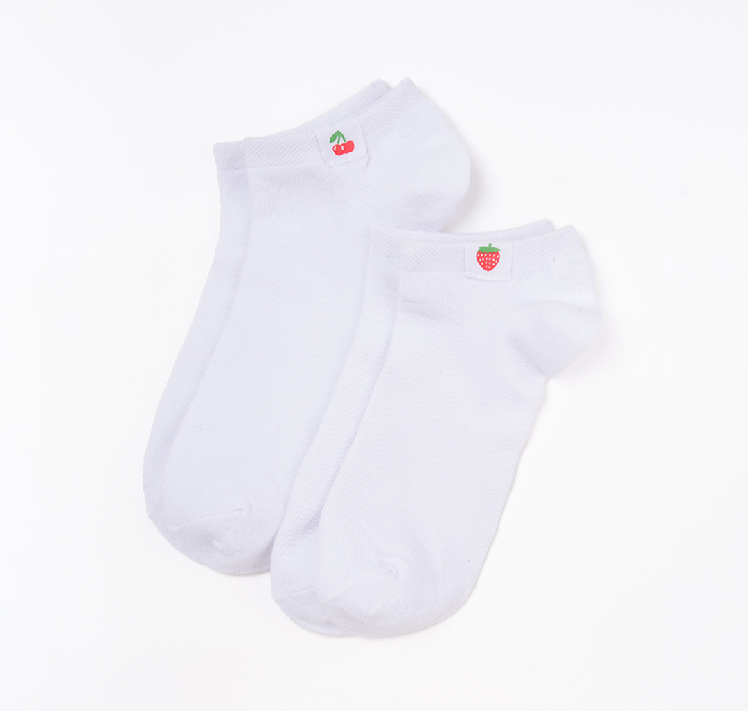 Носки (2 пары) Мармалато, цвет белый-красный-зеленый #2