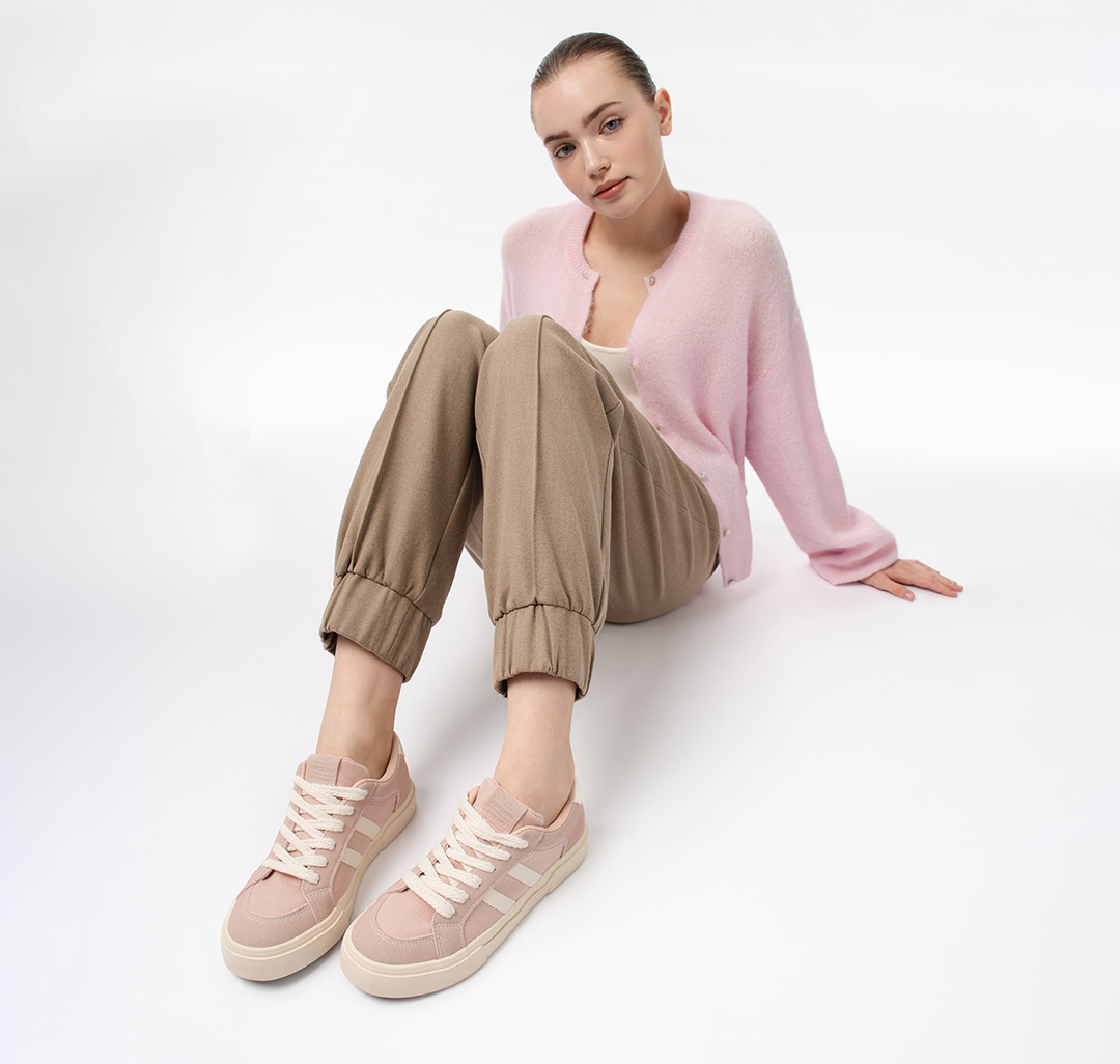 Кеды Мармалато, цвет розовый-молочный #7