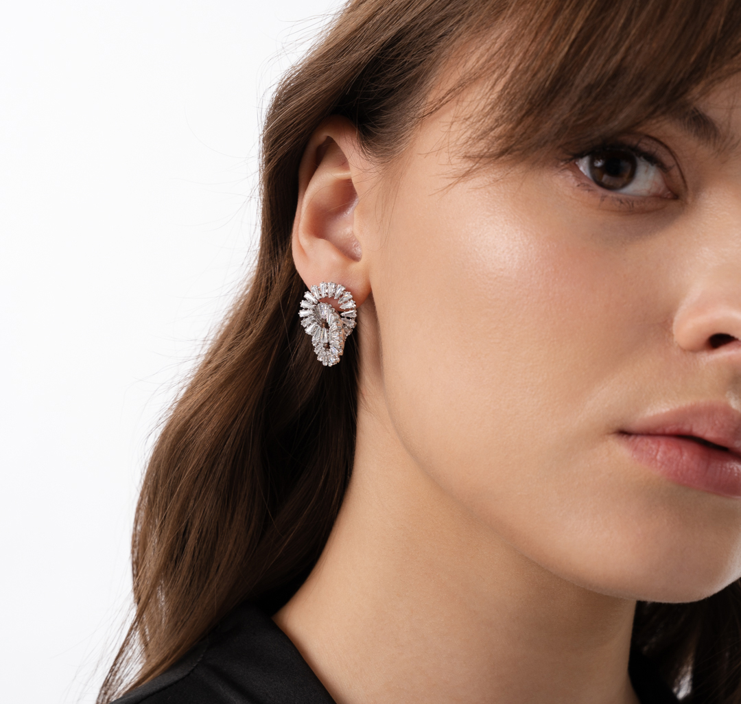 Серьги Мармалато, цвет Серебро-прозрачный #4