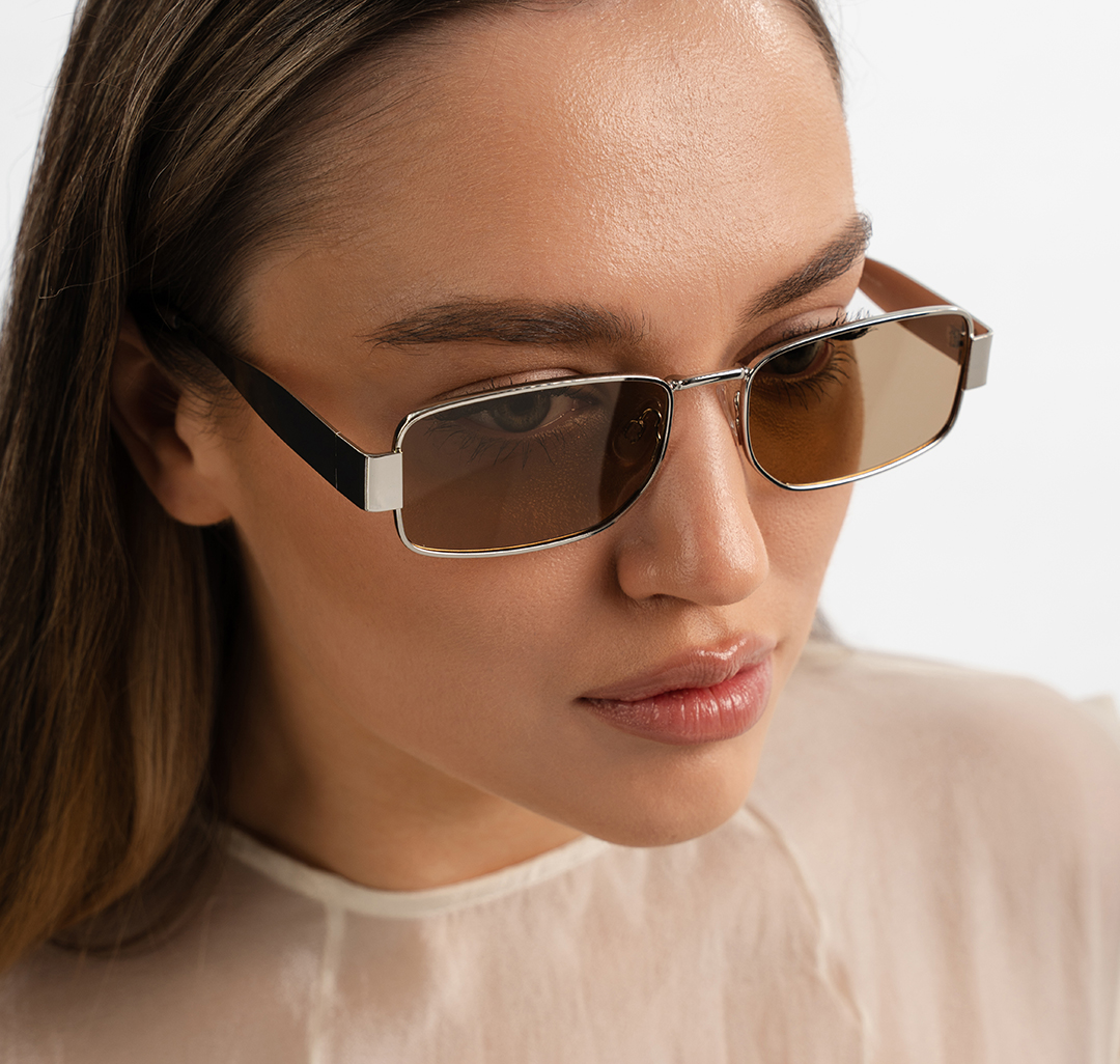 Очки с чехлом Мармалато, цвет бежевый-серебро #3