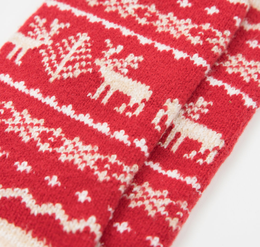 Носки (1 пара) Мармалато, цвет Красный-бежевый #5