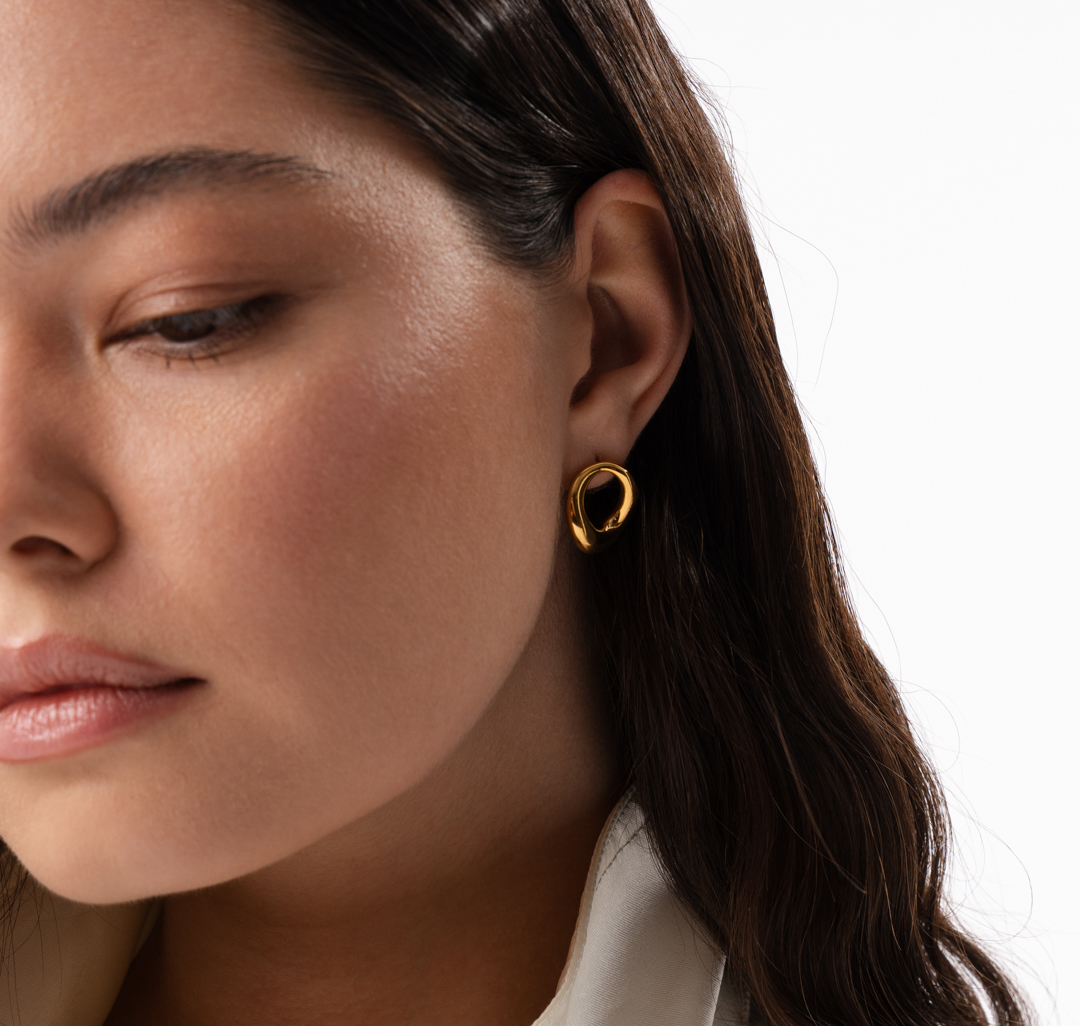 Серьги Мармалато, цвет золото #1