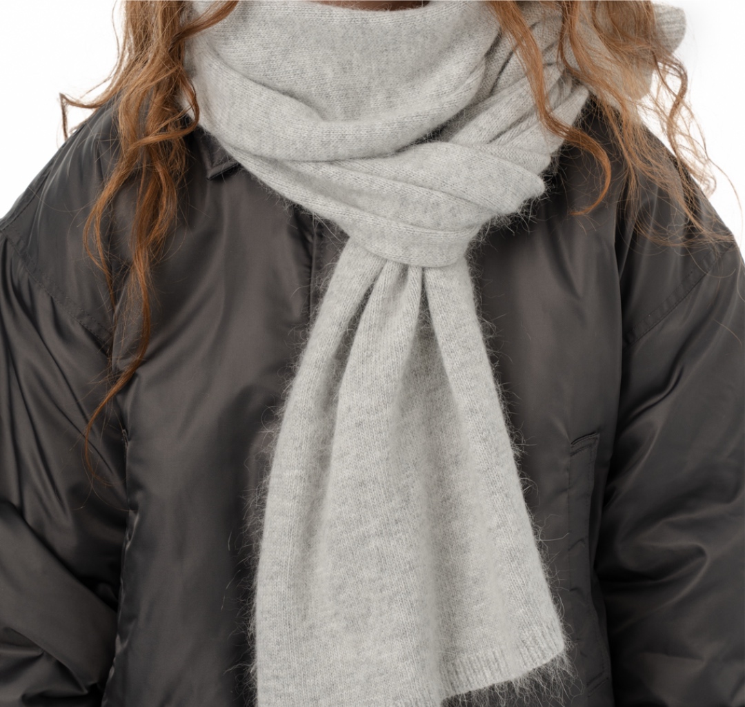 Шарф Мармалато, цвет Светло-серый #2