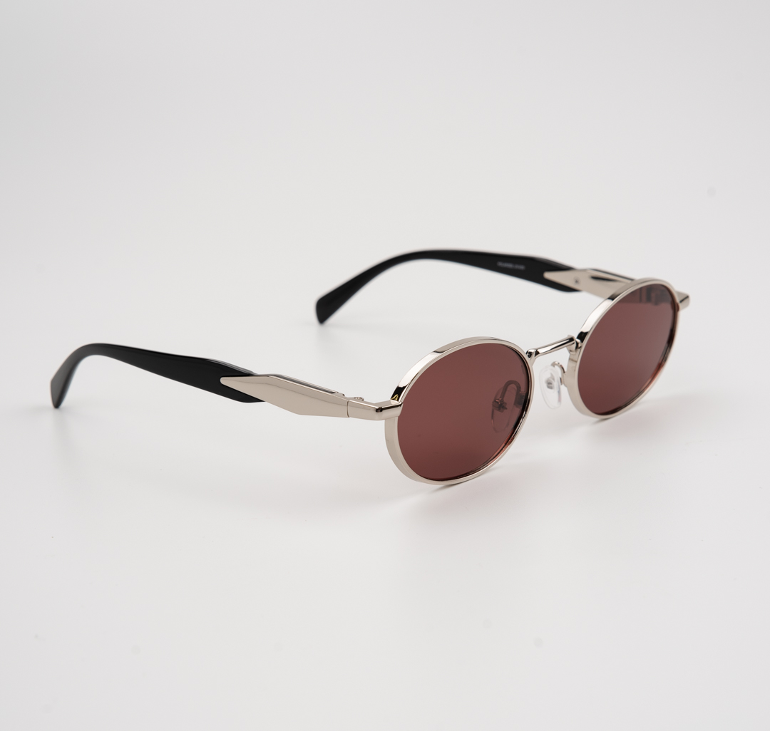 Очки с чехлом Мармалато, цвет бежевый-серебро-черный #4