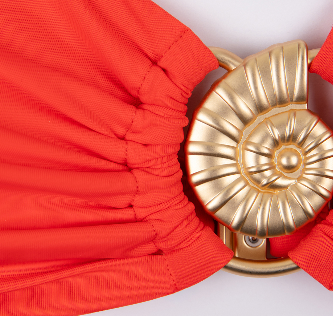 Купальный топ Мармалато, цвет коралловый-золото #5