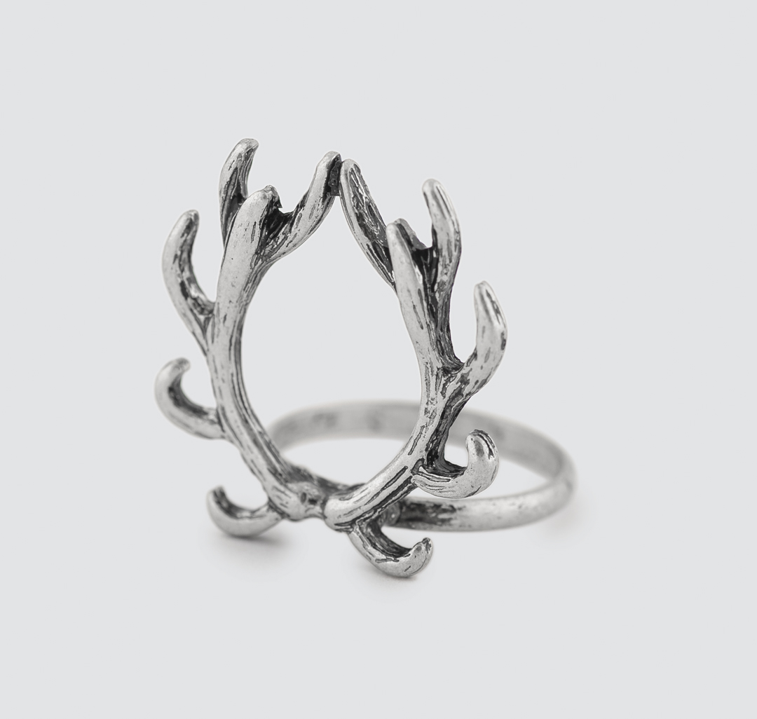 Кольцо Мармалато, цвет Темное серебро #1
