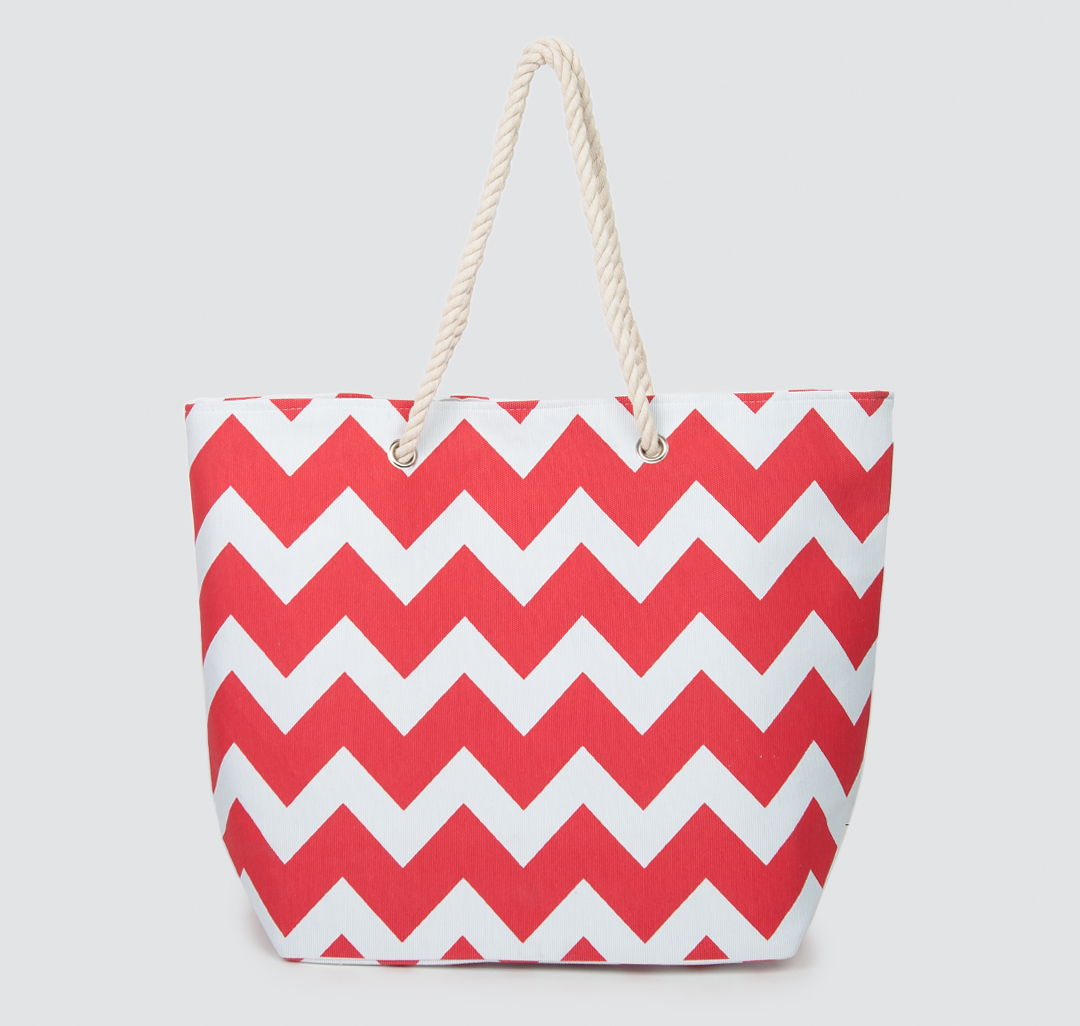 Пляжная сумка Мармалато, цвет Красный-белый #1