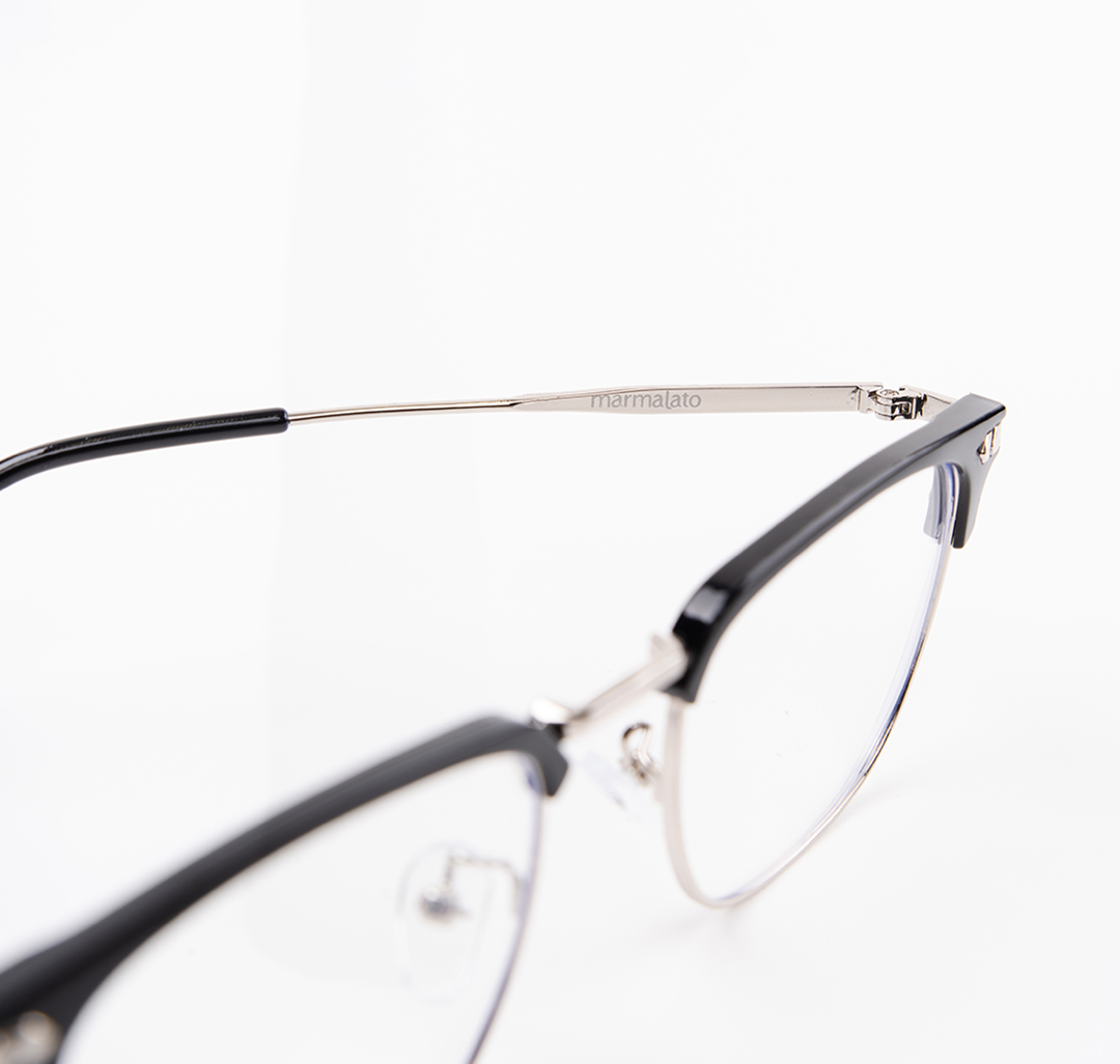 Очки с чехлом Мармалато, цвет прозрачный-черный-серебро #7