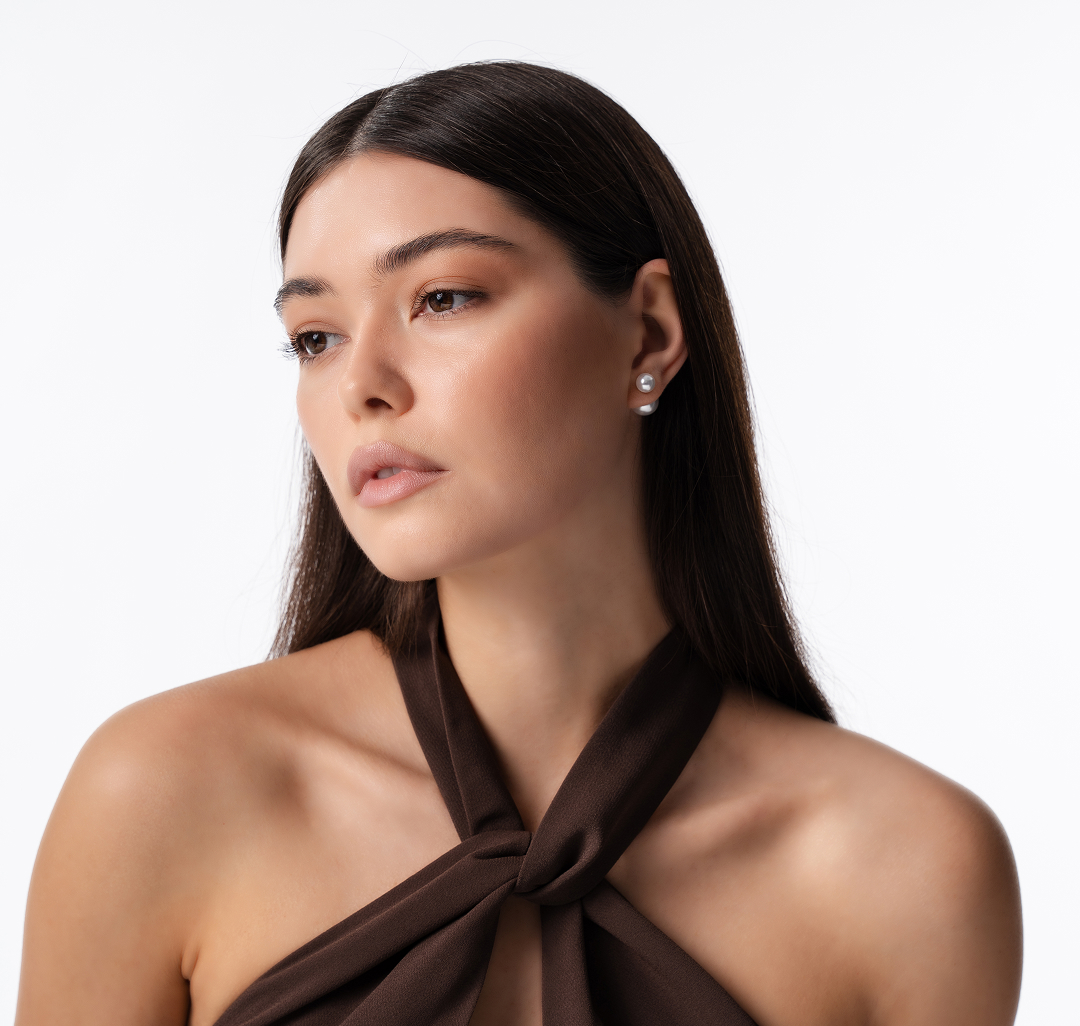 Серьги Мармалато, цвет жемчуг-золото #3