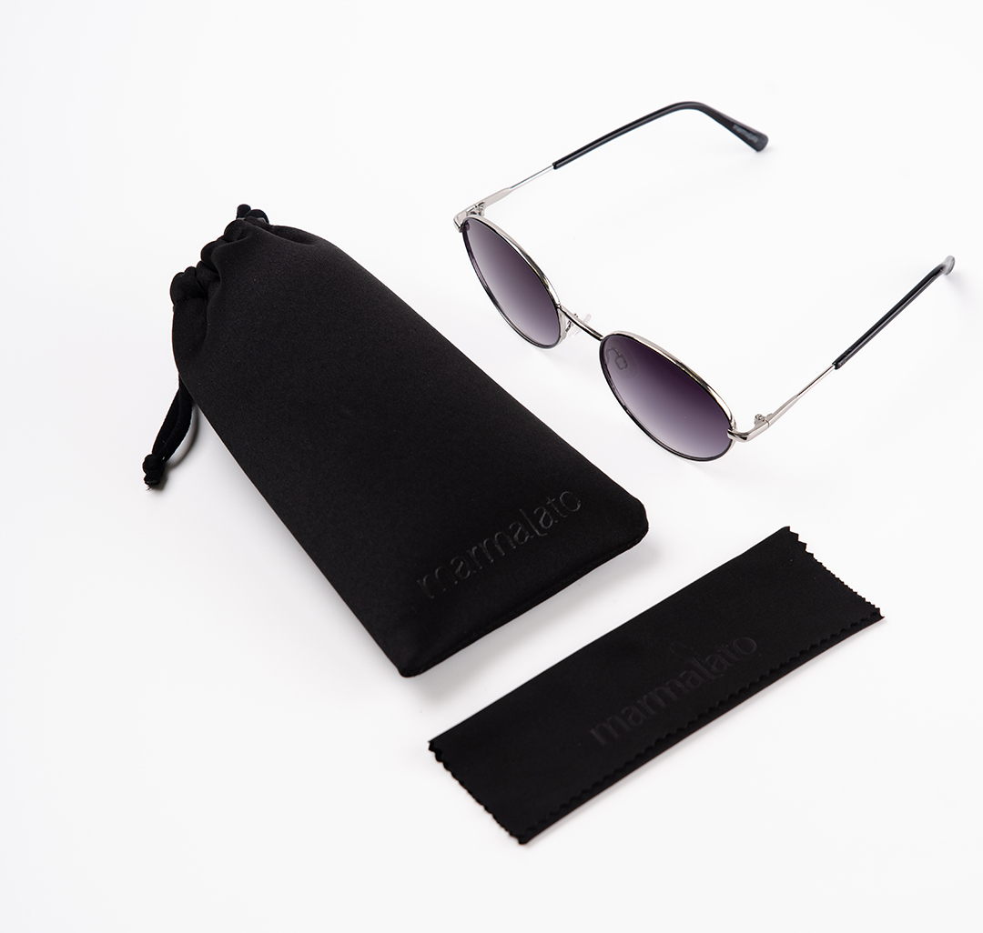 Очки с чехлом Мармалато, цвет Черный-серебро #7