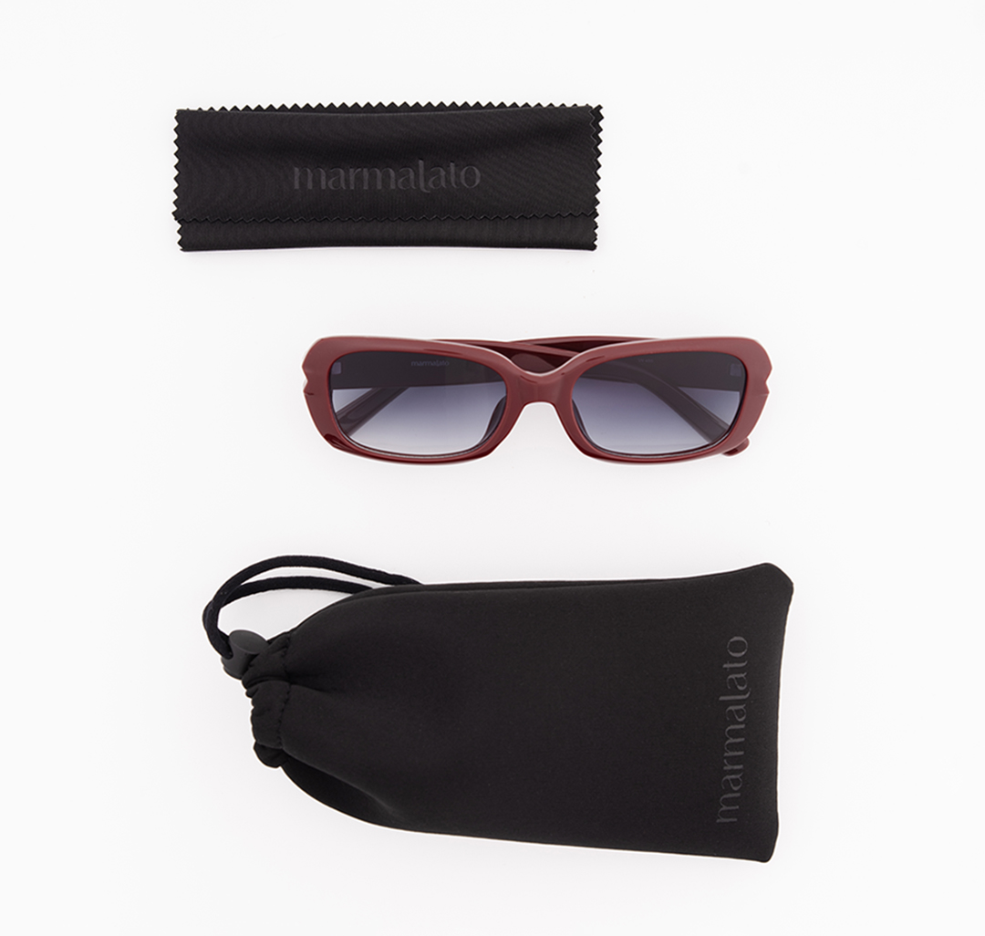 Очки с чехлом Мармалато, цвет винный-черный #8