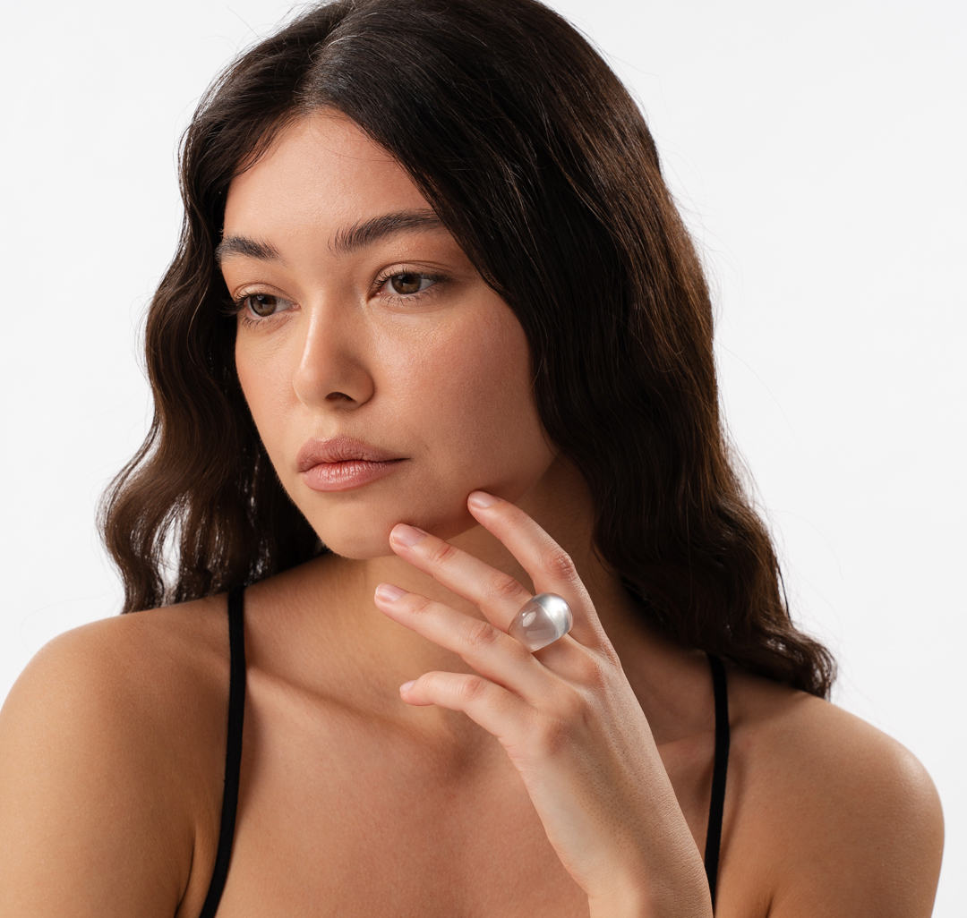 Кольцо Мармалато, цвет прозрачный #3