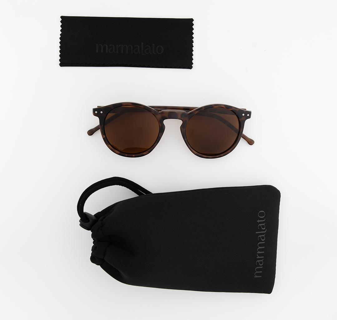Очки с чехлом Мармалато, цвет коричневый-черный-серебро #7
