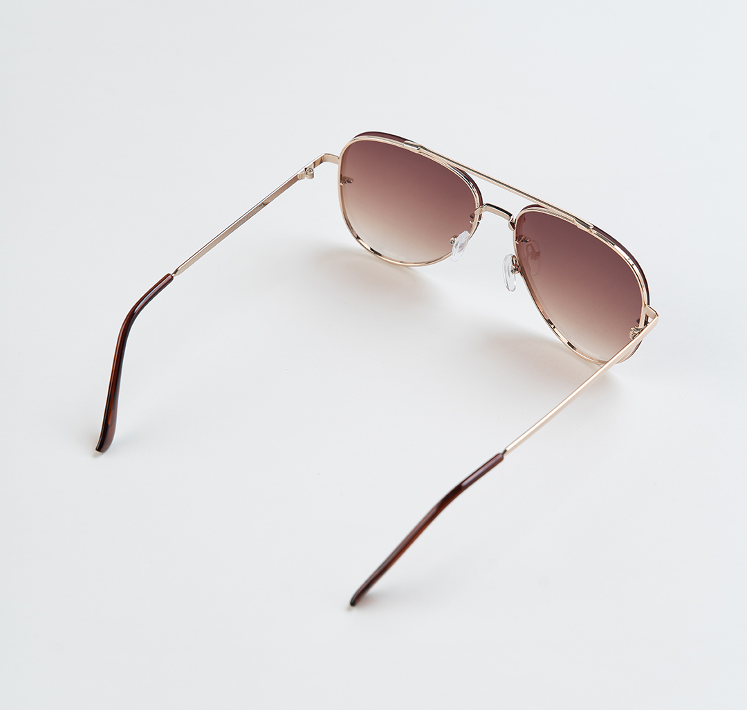 Очки солнцезащитные с поляризацией коричневые Мармалато, цвет коричневый-золото #5