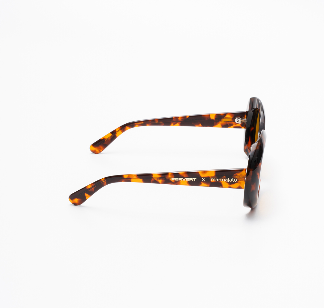 Очки с чехлом Мармалато, цвет темно-коричневый-коричневый #7