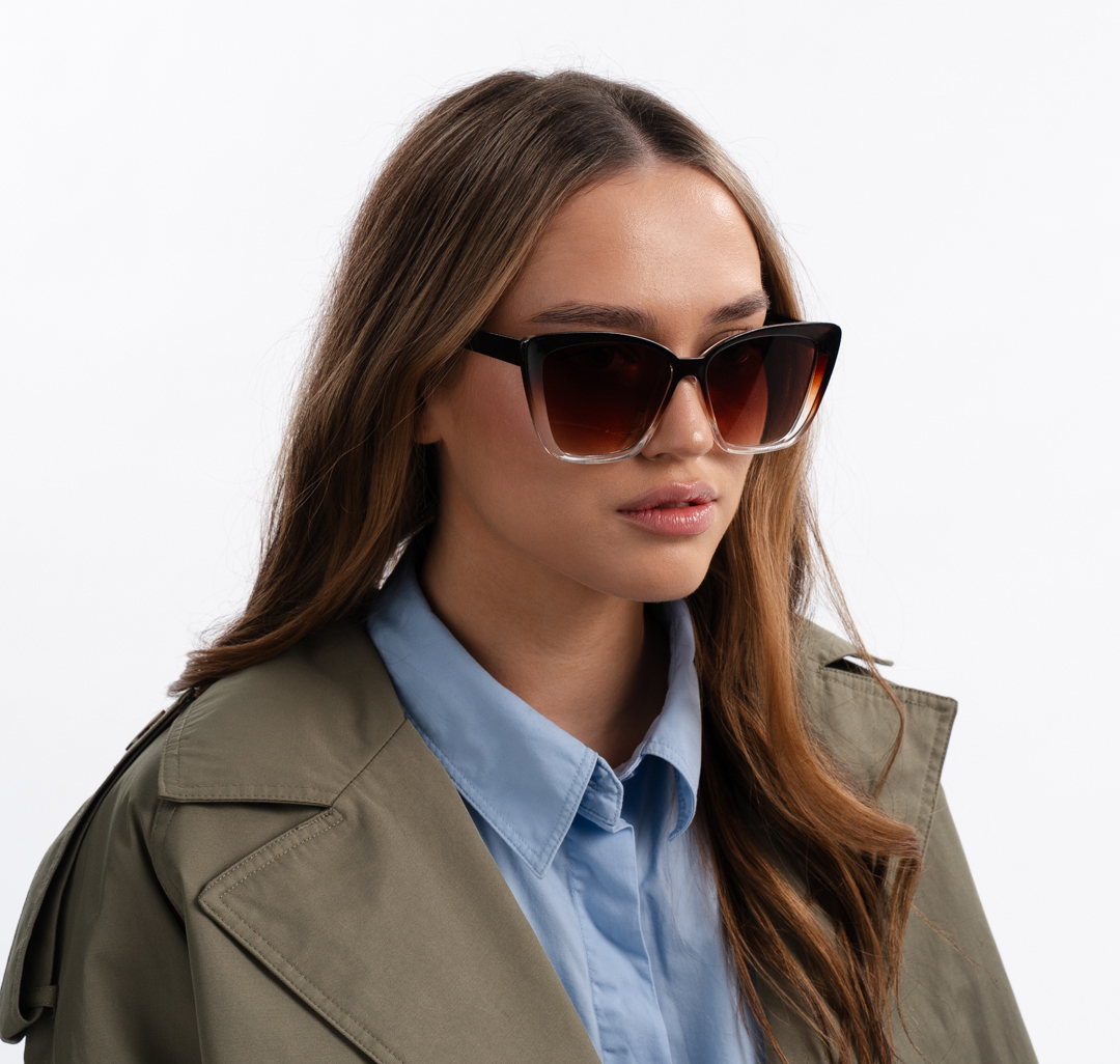 Очки солнцезащитные коричневые Мармалато, цвет Коричневый-бежевый #2