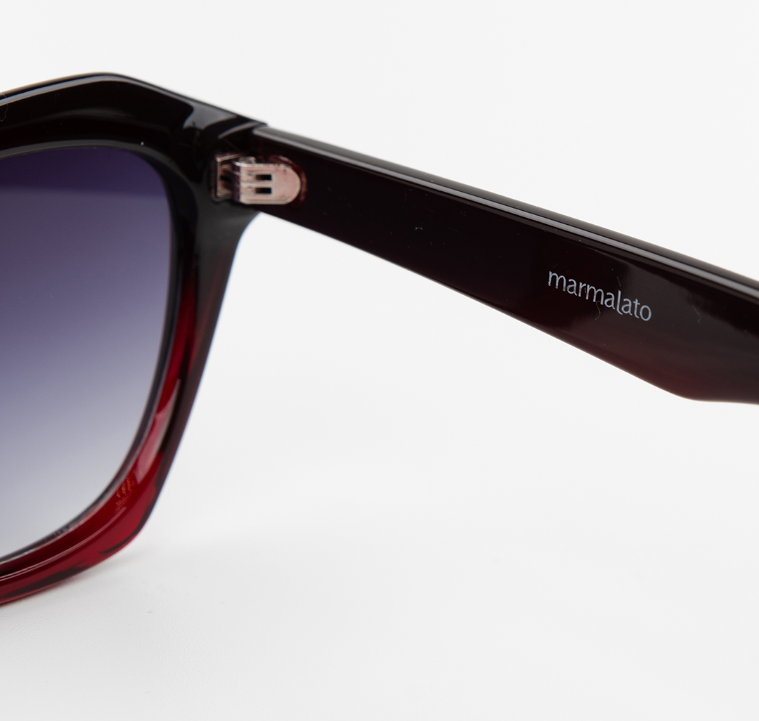 Очки с чехлом Мармалато, цвет черный-винный #6