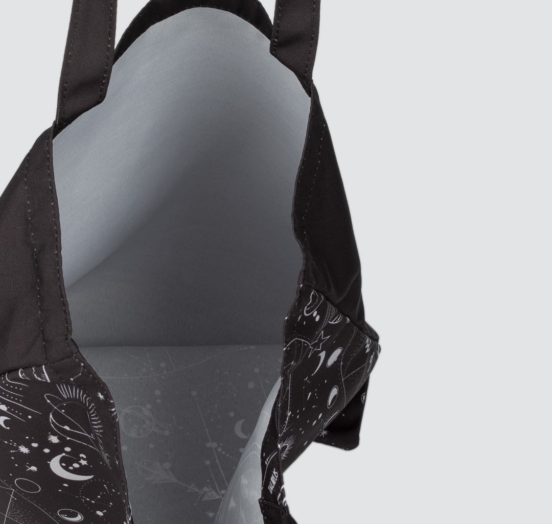 Женская текстильная сумка-шоппер Мармалато, цвет Черный-белый #3
