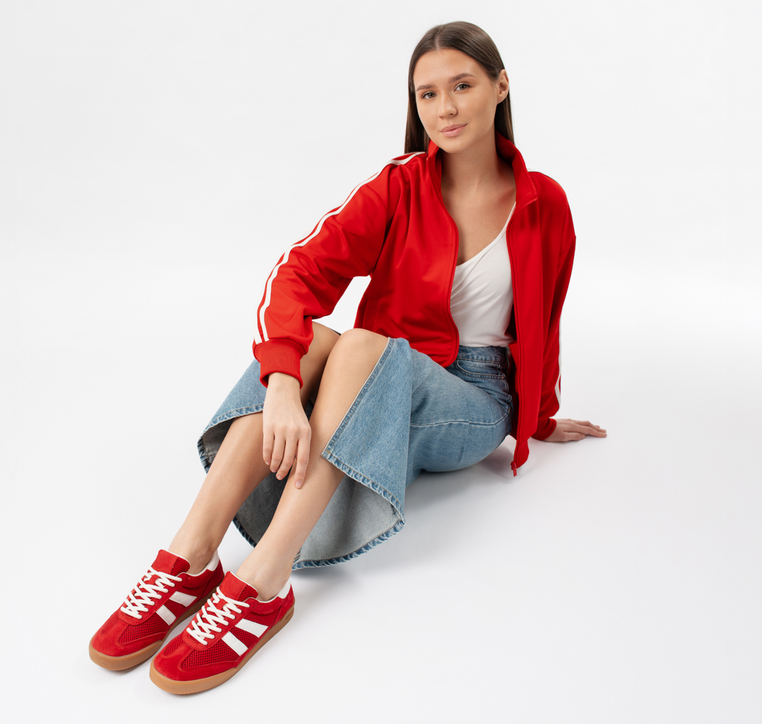 Кеды Мармалато, цвет красный-разноцветный #5