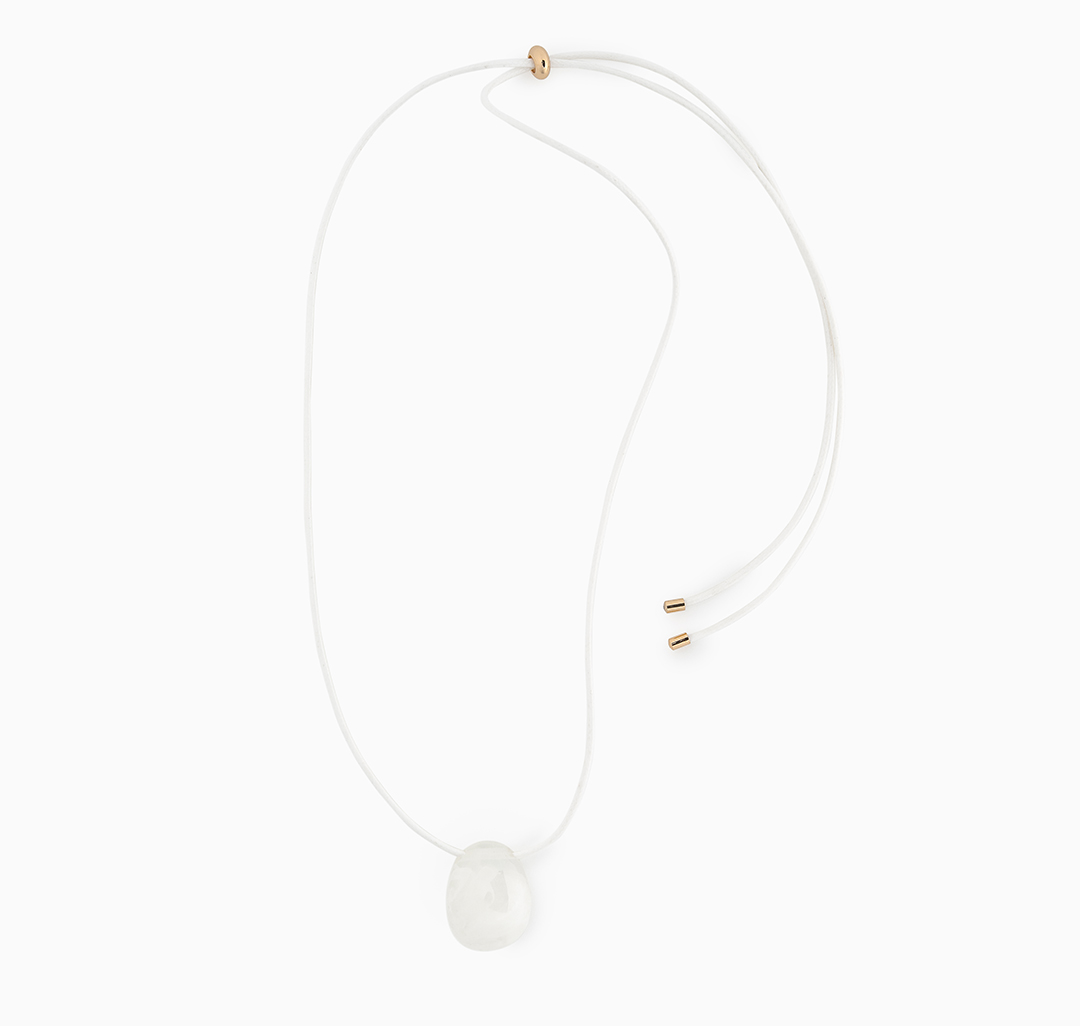 Колье Мармалато, цвет молочный-золото #3