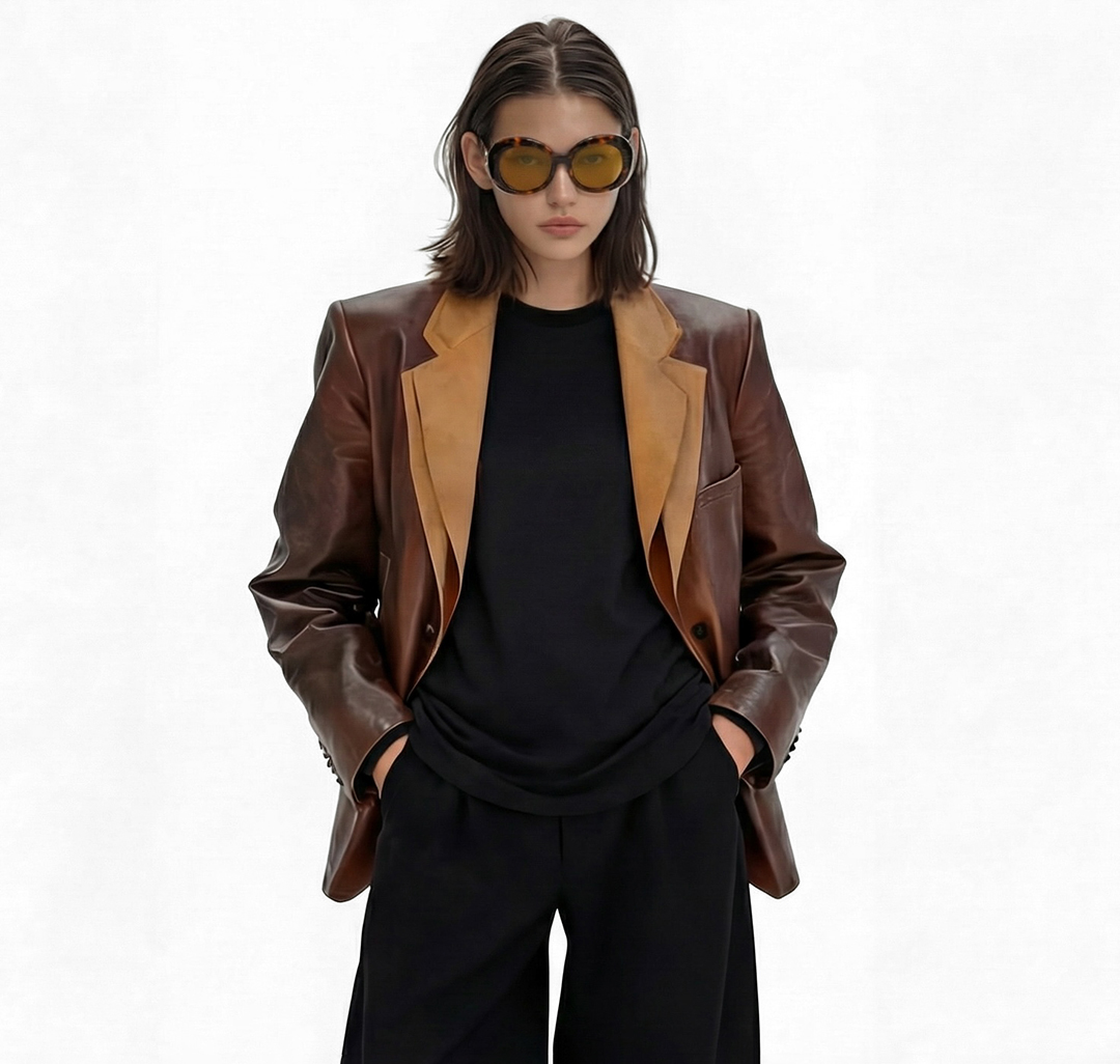 Очки с чехлом Мармалато, цвет темно-коричневый-коричневый #2