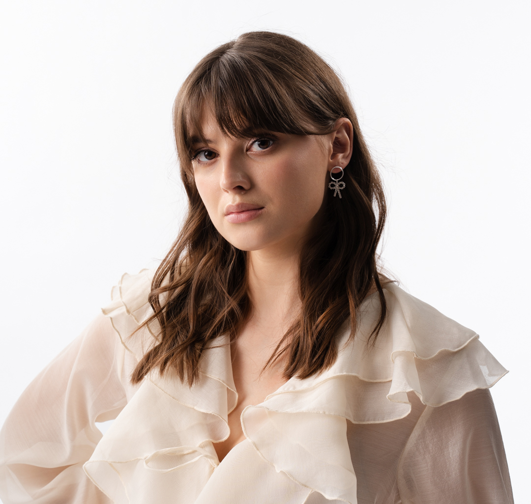 Серьги Мармалато, цвет Белое серебро-прозрачный #3