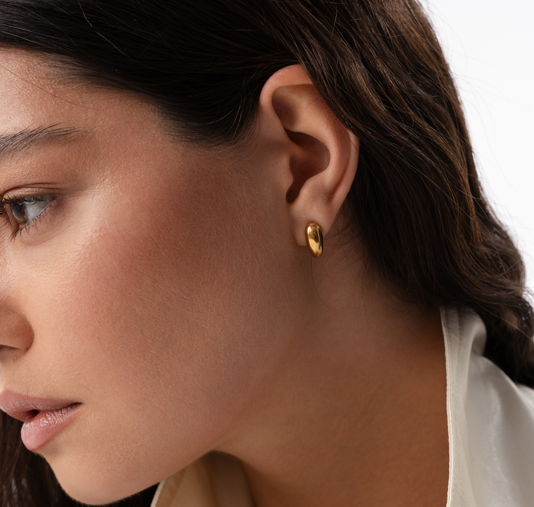 Серьги Мармалато, цвет золото #1