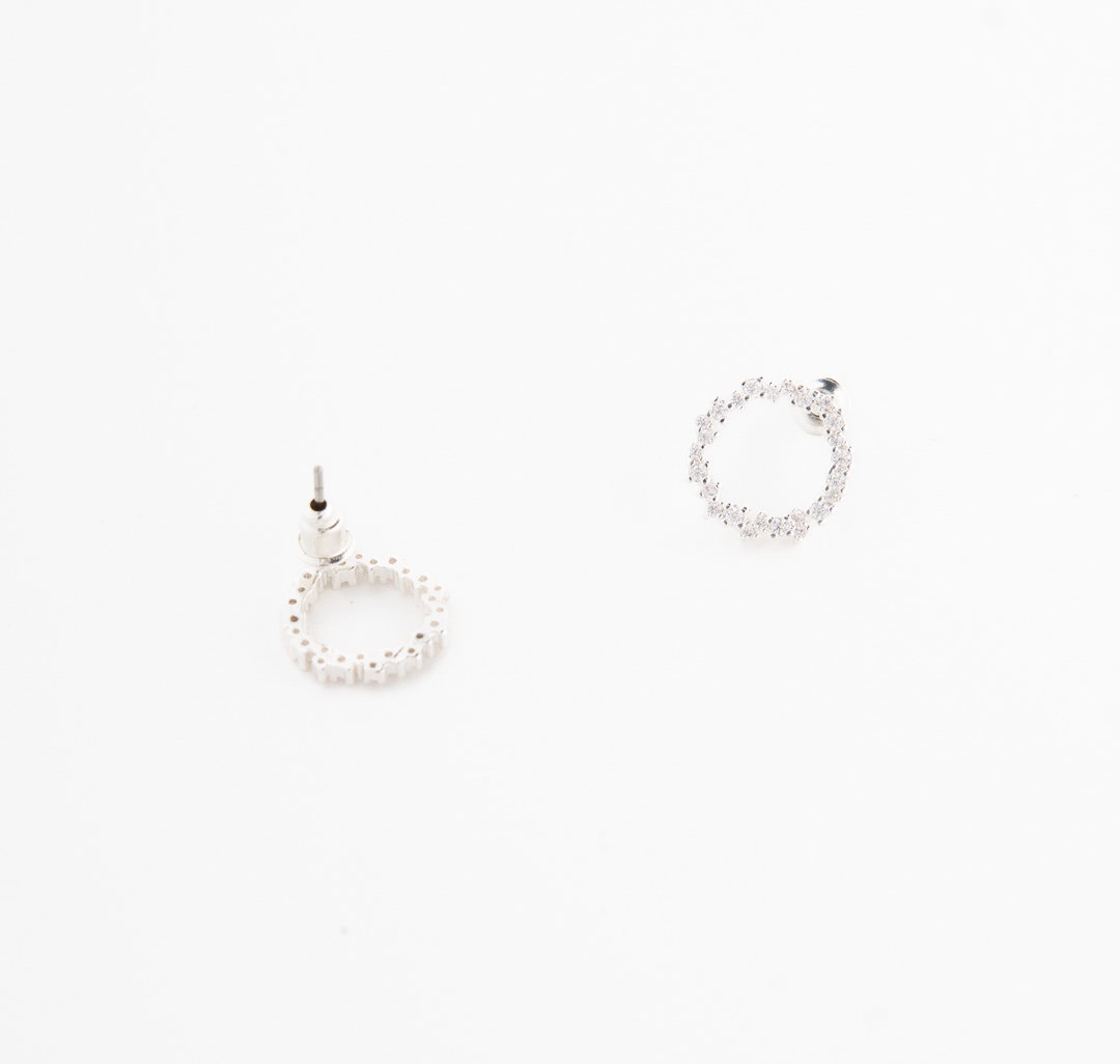 Серьги Мармалато, цвет белое серебро-прозрачный #4