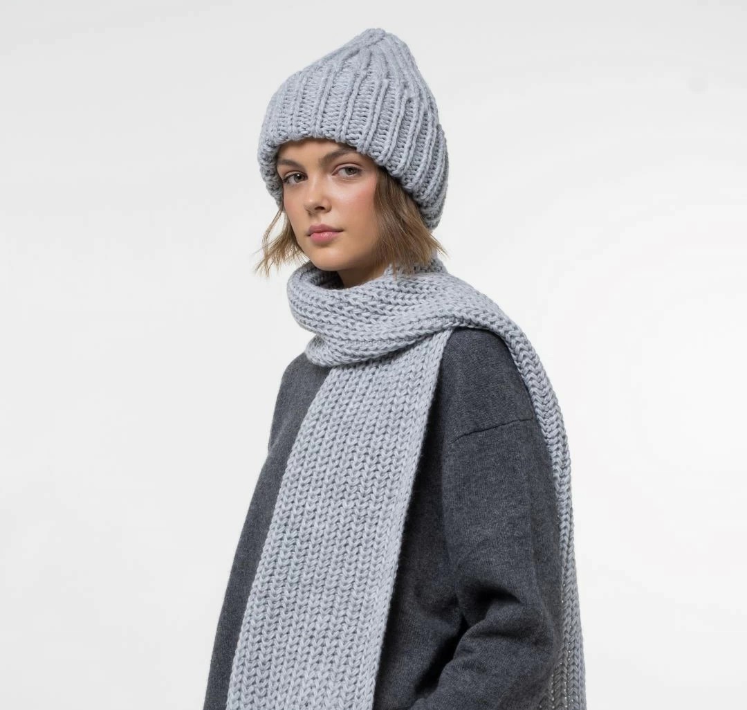 Шапка Мармалато, цвет светло-серый #2