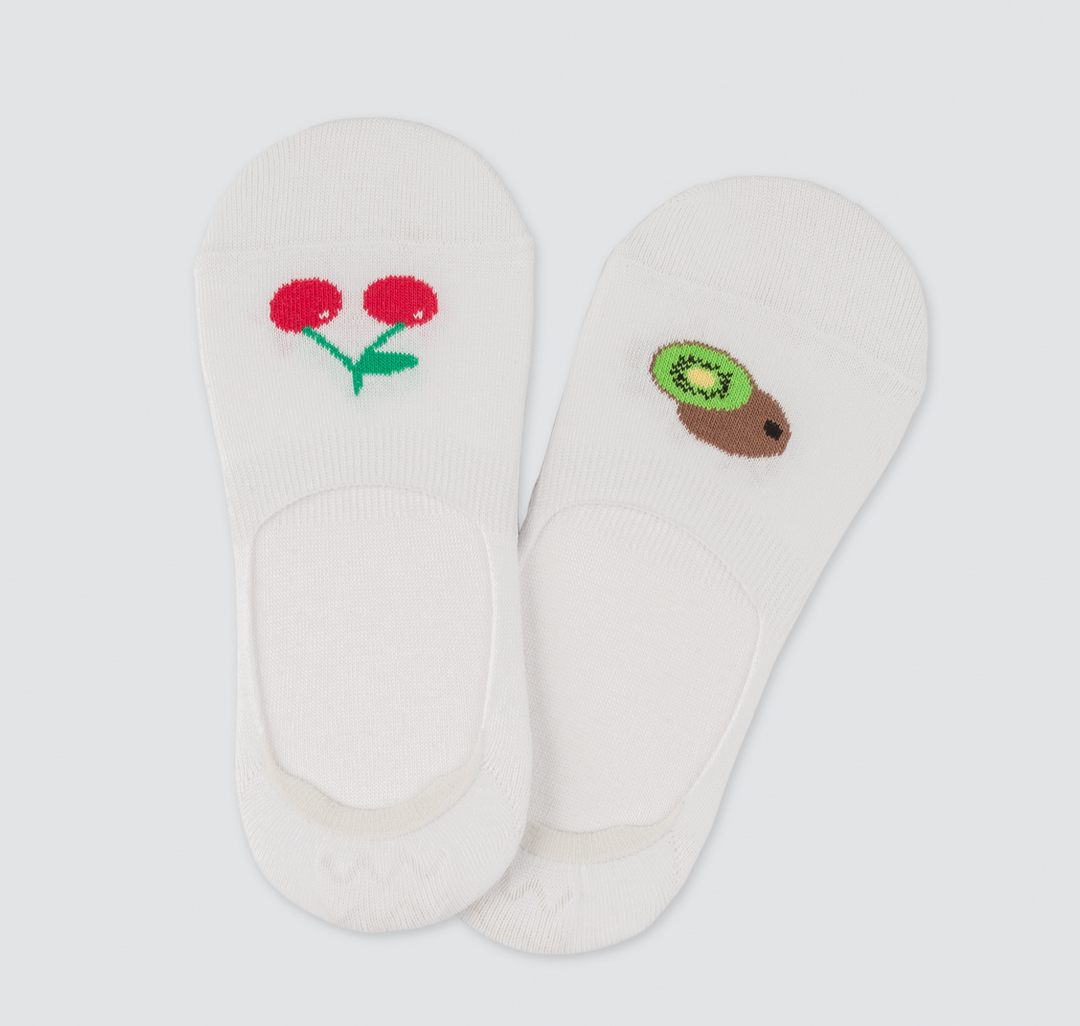 Набор носков (2 шт) Мармалато, цвет Белый-красный-зеленый-мультиколор #1