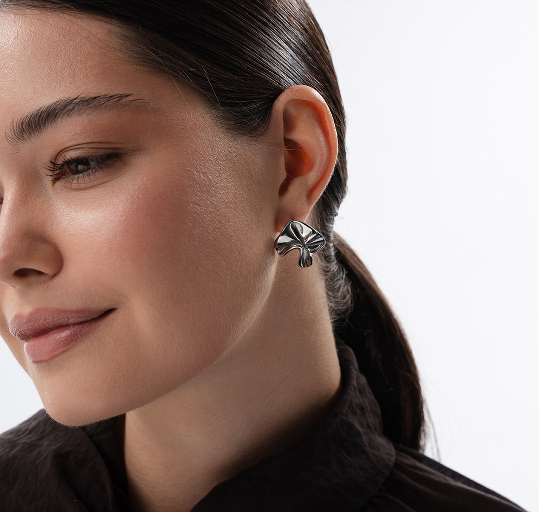 Серьги Мармалато, цвет серебро #4